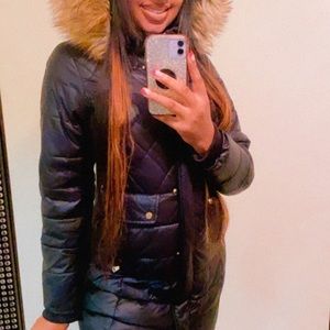 SOLD 🚫 Fur Hood Puffer Coat